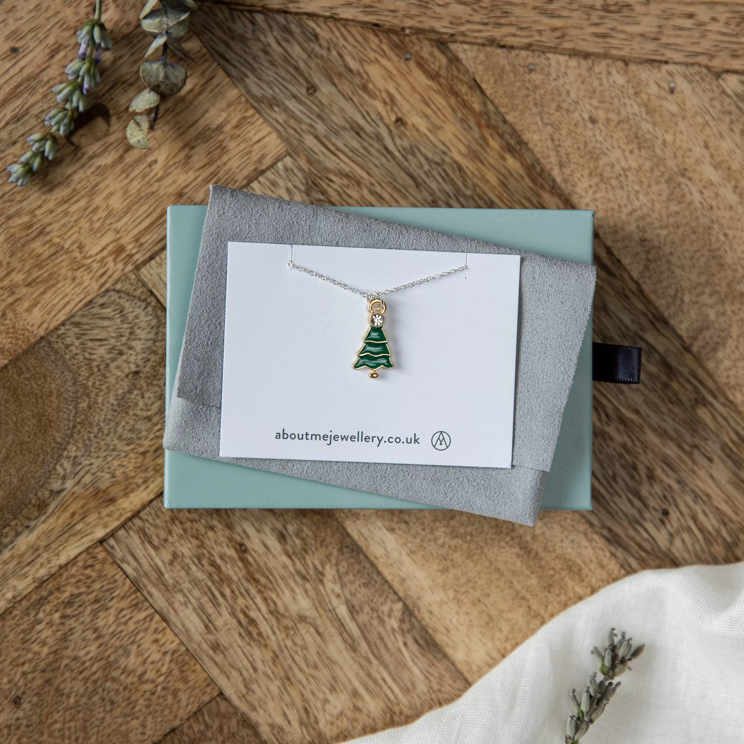 Yule's Twinkle Crystal Jill's Garden Christmas Tree Necklace - Anne Koplik  Designs